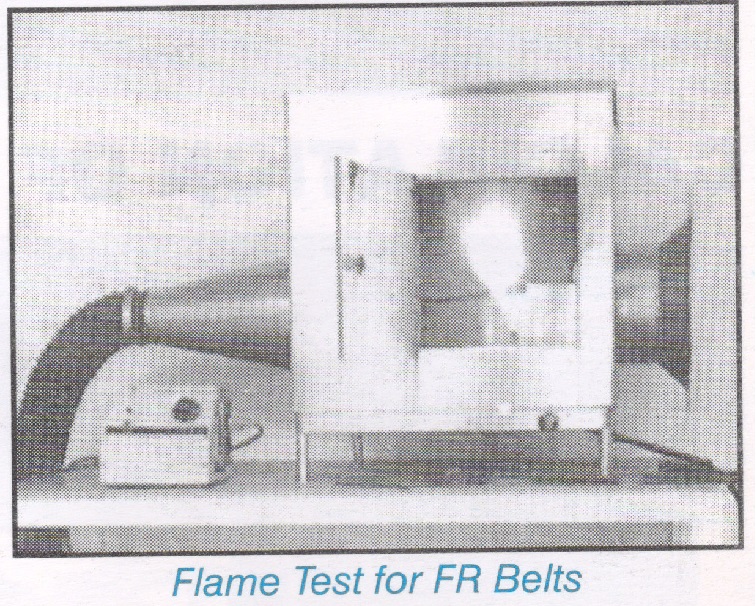 Flame Test for FR Belts