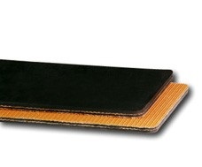 Top rubber Coating Bare Bottom Belt